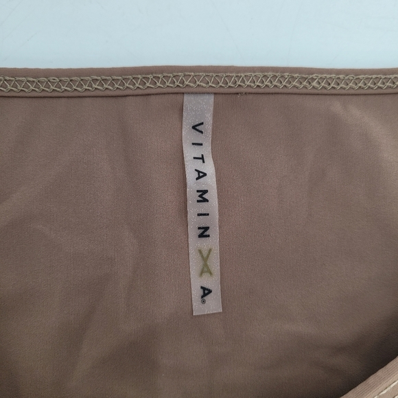 Vitamin A orange brown two peice bikini tid up top cheeky bottom Medium - Picture 3 of 8